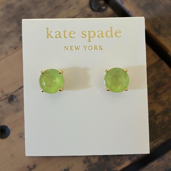 KATE SPADE • Mint Green Gumdrop Stud Earrings - Picture 4 of 4
